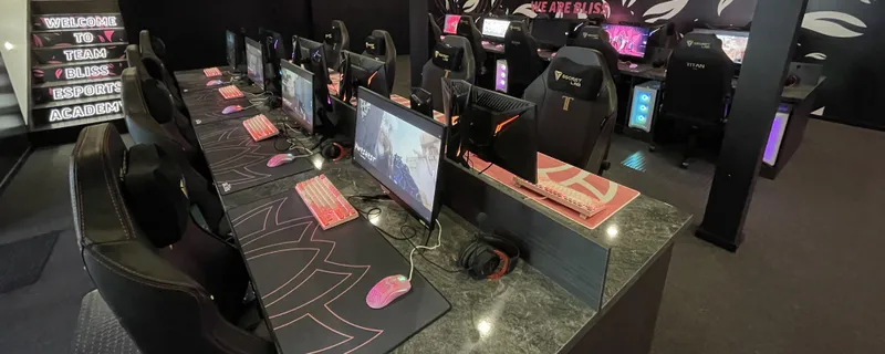 Bliss Esports venue gaming stations